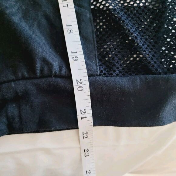 Blanc Noir Hoodie Medium Black Poolside Mesh Thumb Holes Athleisure Activewear - Picture 11 of 11